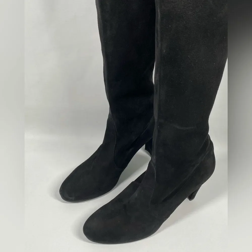 Stuart Weitzman Highland Block Heel Suede Over The Knee Boots size 9